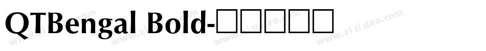 QTBengal Bold字体转换